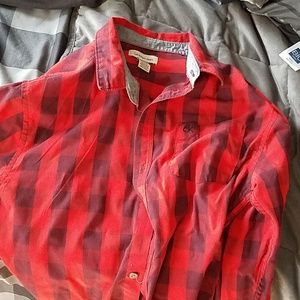 Red Calvin Klein button up